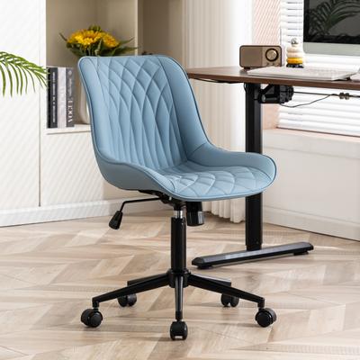 YOUNIKE Armless Home Office Desk Chairs with Wheels Rolling Task Chair