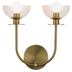 Alora Mood Sylvia Wandleuchte Goldfarben ALM-SYLVIA-2WB-BG-CL