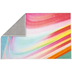 Kleine Wolke Badteppich Vibes Multicolor 50x80 cm