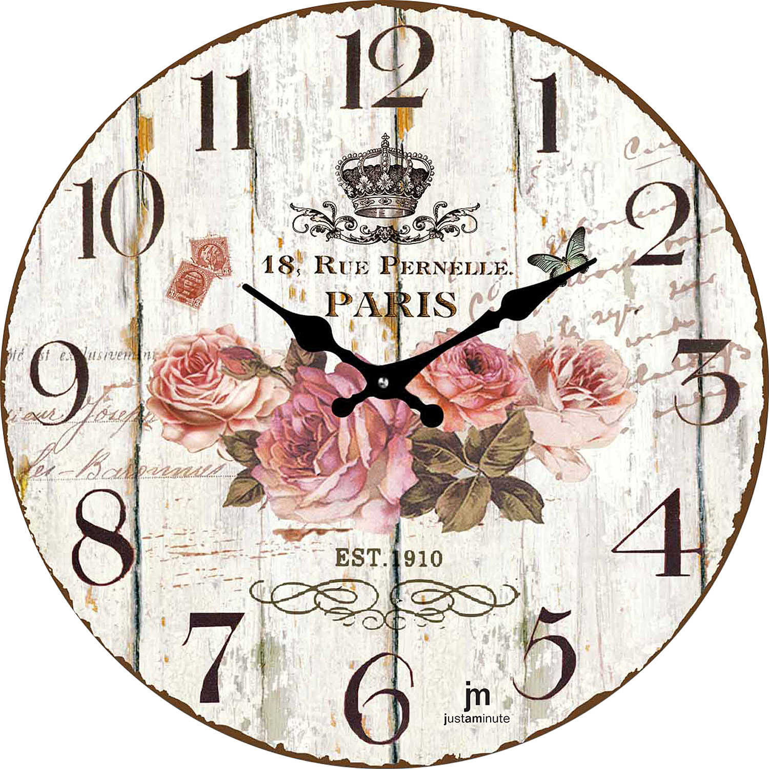 Lowell 14852 Wandklok met Analoge Quartz Beweging