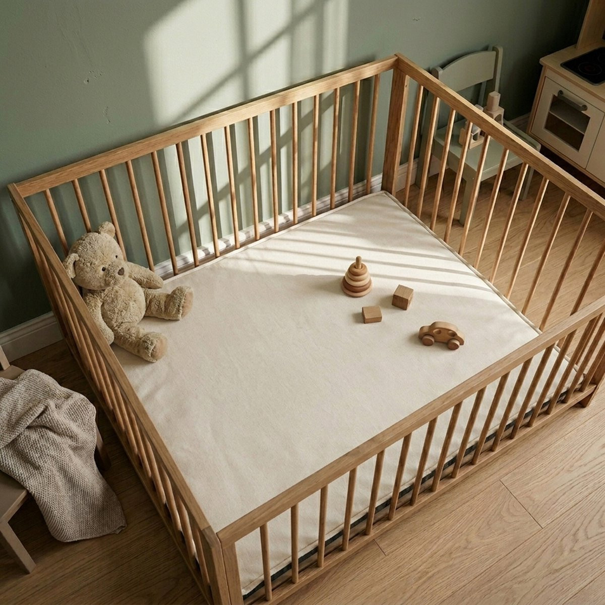 Little Olly Boxkleed Lulu Creme 100 x 100 cm
