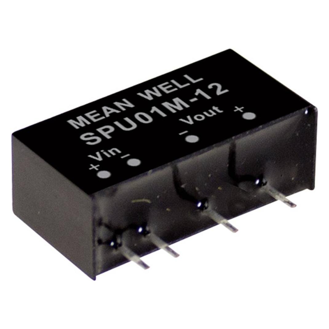 MeanWell MEAN WELL SPU01L-15, 4.5 - 5.5 V, 1 W, 15 V, 0,067 A, RoHS, 2912 Stück(e) (SPU01L-15)