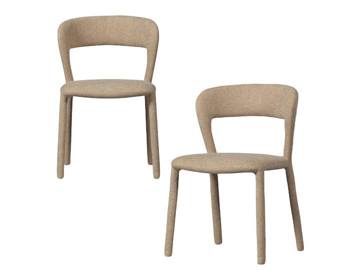 Tchibo - 2 Woood Esszimmerstühle »Noble« - 51x56x76cm - braun -