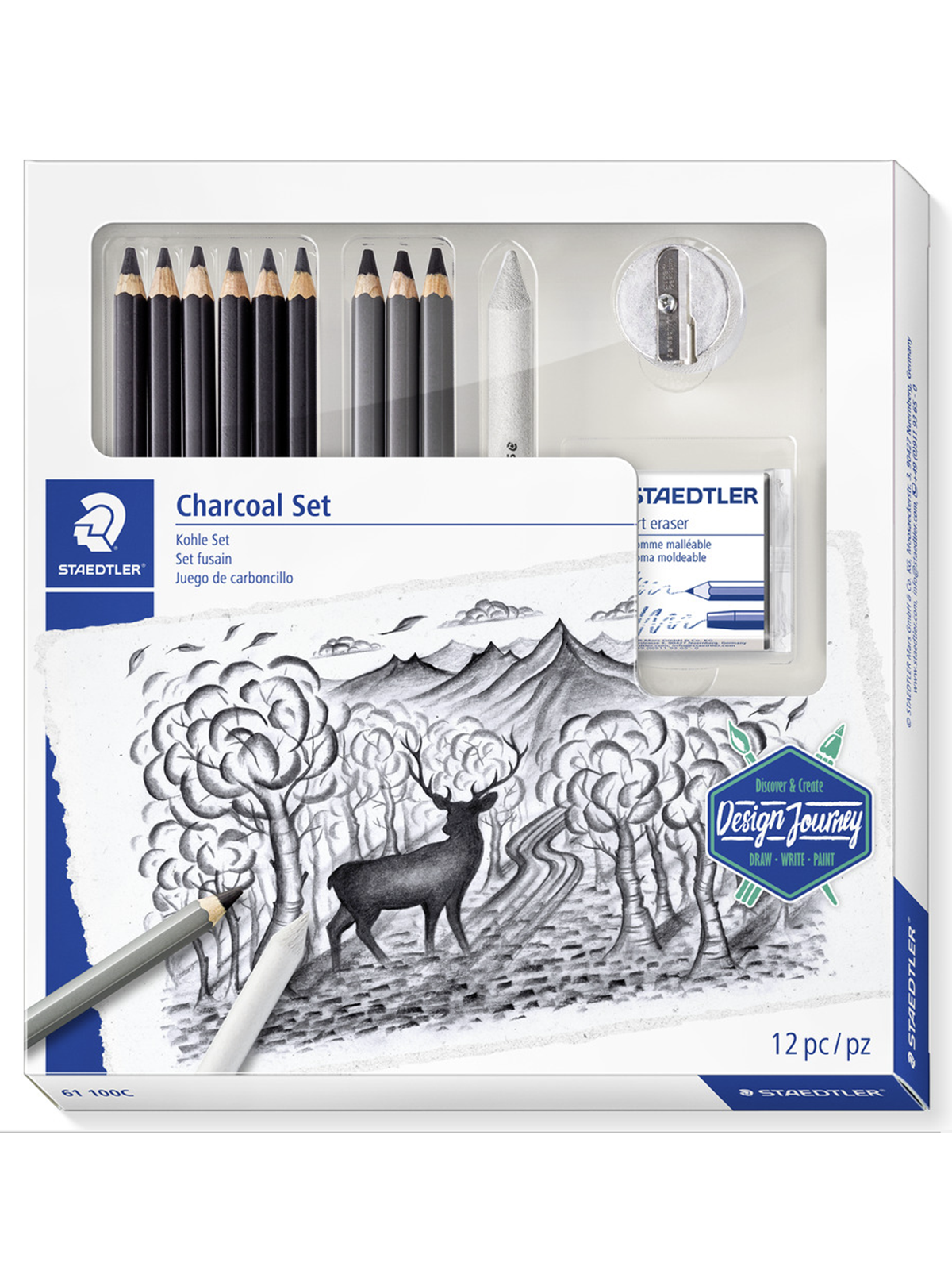 Staedtler Mixed Charcoal Set 100% PEFC
