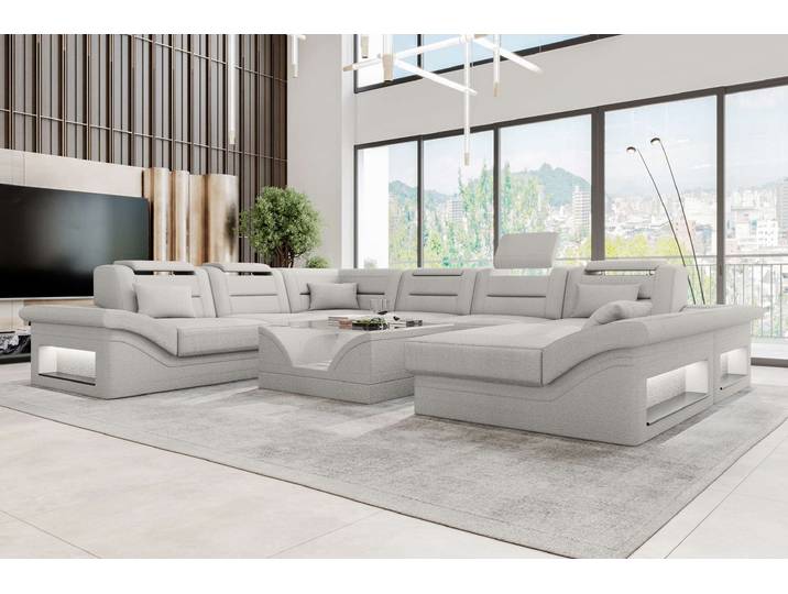 XXL Wohnlandschaft Enzo Stoffsofa