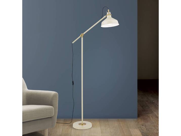 ORION Stehlampe Schiller, grün, für Wohn- / Esszimmer, Metall, Modern, Stehleuchte