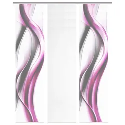 Schmidt Schiebevorhang Cara 3er-Set Polyester Pink