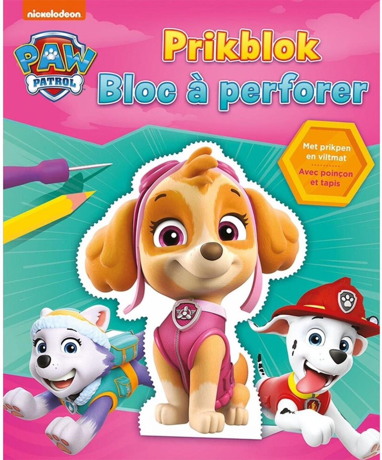 Deltas Paw Patrol prikbord, roze
