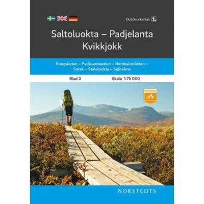 Saltoluokta-Padjelanta-Kvikkjokk 1:75 000, Karte von , Norstedts Akademiska Förl, 978-91-1-310500-0