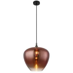 LED Hängeleuchte Pendelleuchte Esszimmerlampe matt Schwarz Metall H 120 cm
