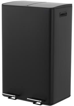 Garvee Stainless Steel 60L Dual Trash Can 2x8 Gal Pedal Bin with Removable Liners for Kitchen