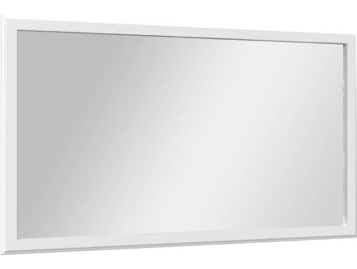 Wandspiegel GOODPRODUCT Tara , weiss (weiß matt), B:125cm H:75cm T:4cm, Holzwerkstoff, MDF, Spiegel, Wandspiegel, UV lackiertes MDF