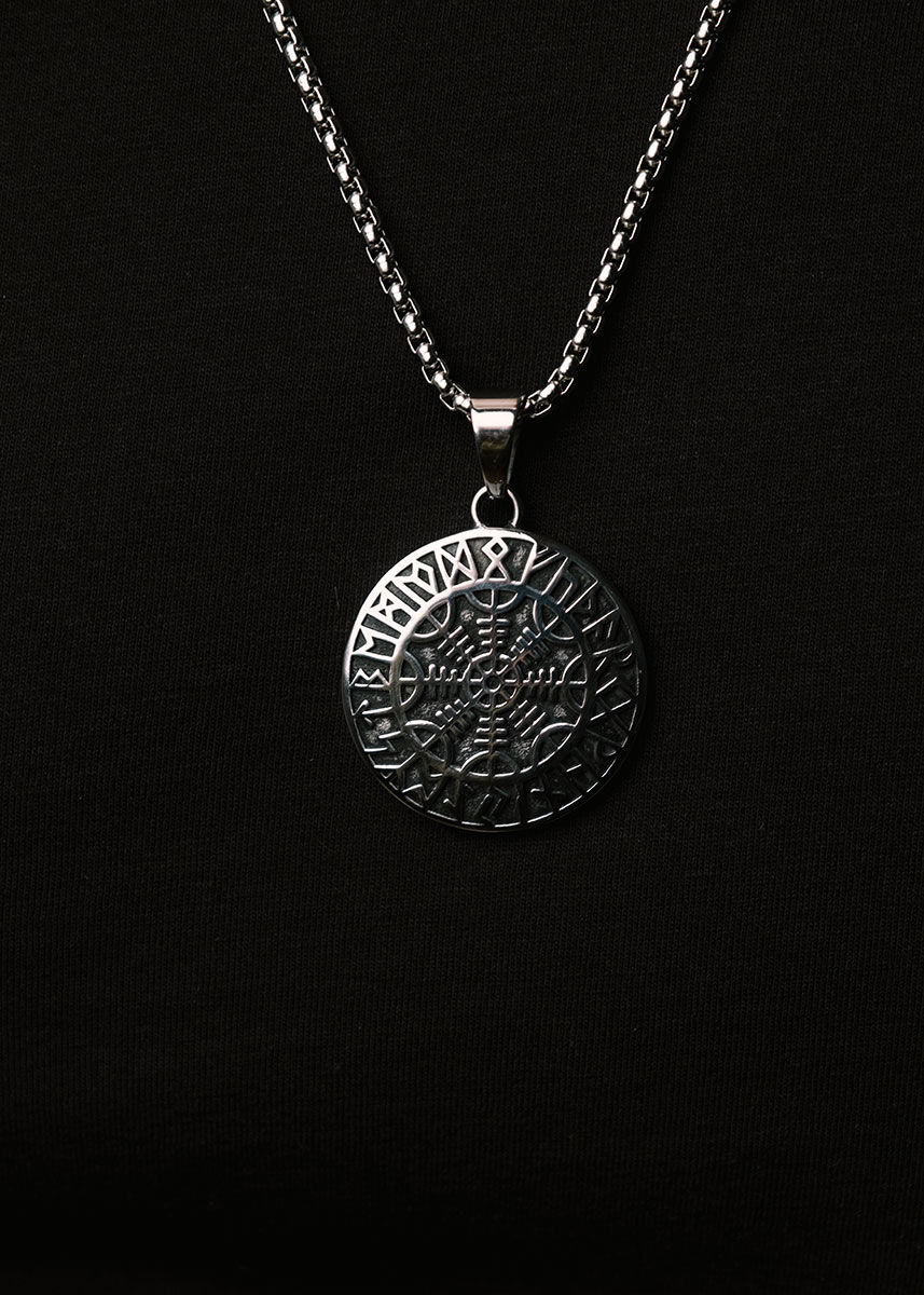 Northern Viking Jewelry Riimu Helm Of Awe halsband NVJRS103