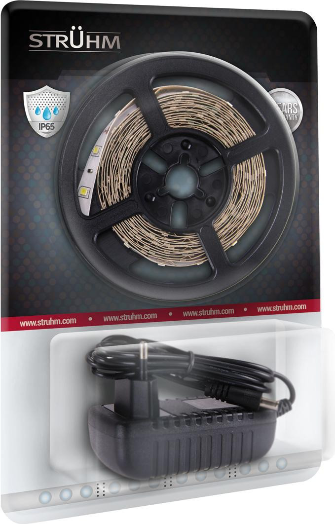 Struhm LED-strip met voeding, 3 meter, 180 LEDs, 6500K, IP65
