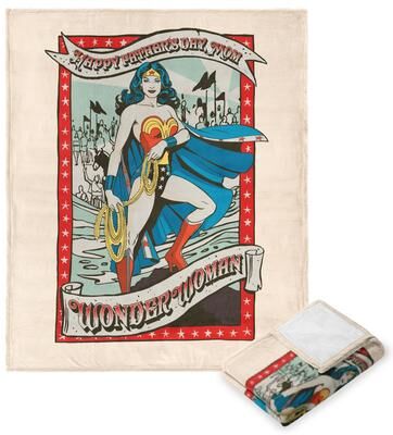 DC Comics DC Wonder Woman Wonder Mom Silk Touch Throw Blanket