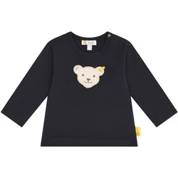 Steiff Shirt langarm Bär, blau, 92