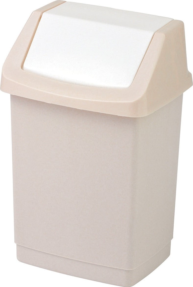 Curver opklapbare prullenbak Click-it, 50 liter, beige, zonder deksel