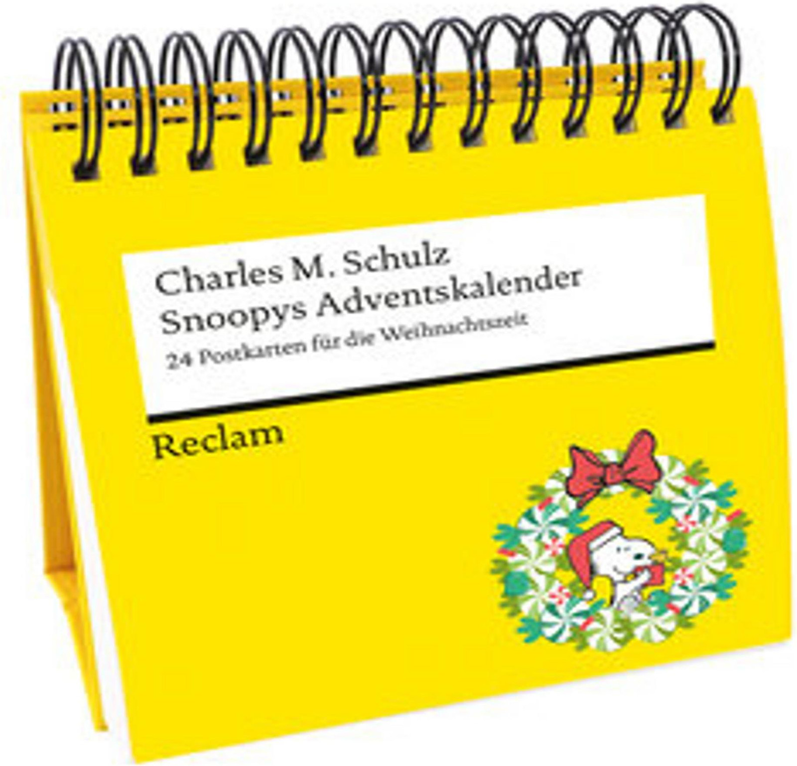 Snoopy Adventskalender met 24 Peanuts ansichtkaarten voor volwassenen