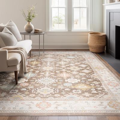 Alise Rugs Crosswood Ellen Traditional Floral Indoor Polyester Area Rug