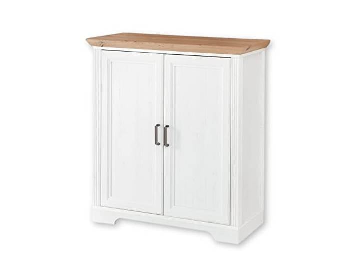Stella Trading JASMIN Kommode in Pinie hell, Artisan Eiche Optik - Kommode im Landhausstil mit viel Stauraum - 93 x 102 x 41 cm (B/H/T)