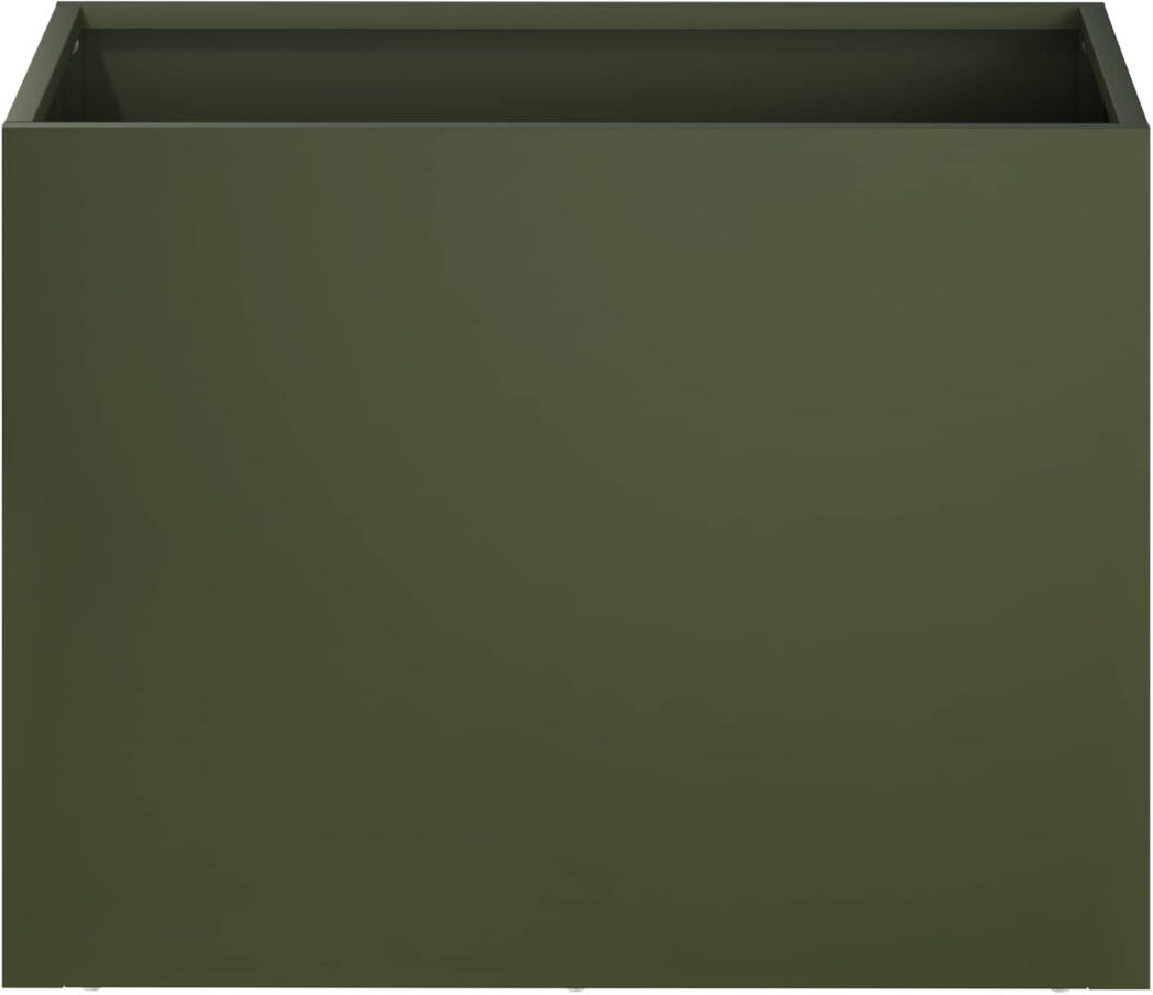 Borough Wharf Outdoor Planter Box Black 20cm H x 60cm W x 20cm D