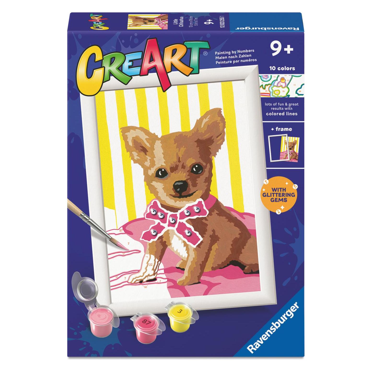 Ravensburger CreArt - Malen nach Zahlen - Kleiner Chihuahua (12023255)