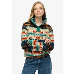 Superdry für Damen. W2012348A Superweiches Fleece mit beigem Druck (L), Lässig, Polyester