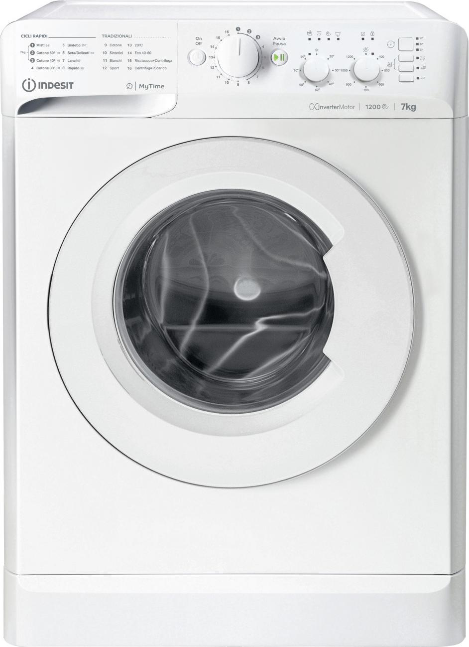 Indesit MTWC 71296 W IT, Frontlader, 7 kg, B, 76 dB, 1200 RPM, A