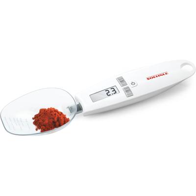 Löffelwaage SOEHNLE "Cooking Star", weiß, B:6cm H:3,5cm L:23cm, Kunststoff, Küchenwaagen