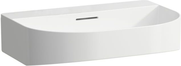 LAUFEN Sonar Aufsatzwaschtisch H8163424001091 60x42cm, Unterseite geschliffen, wandmontiert, mit Überlauf, ohne Hahnloch, LCC
