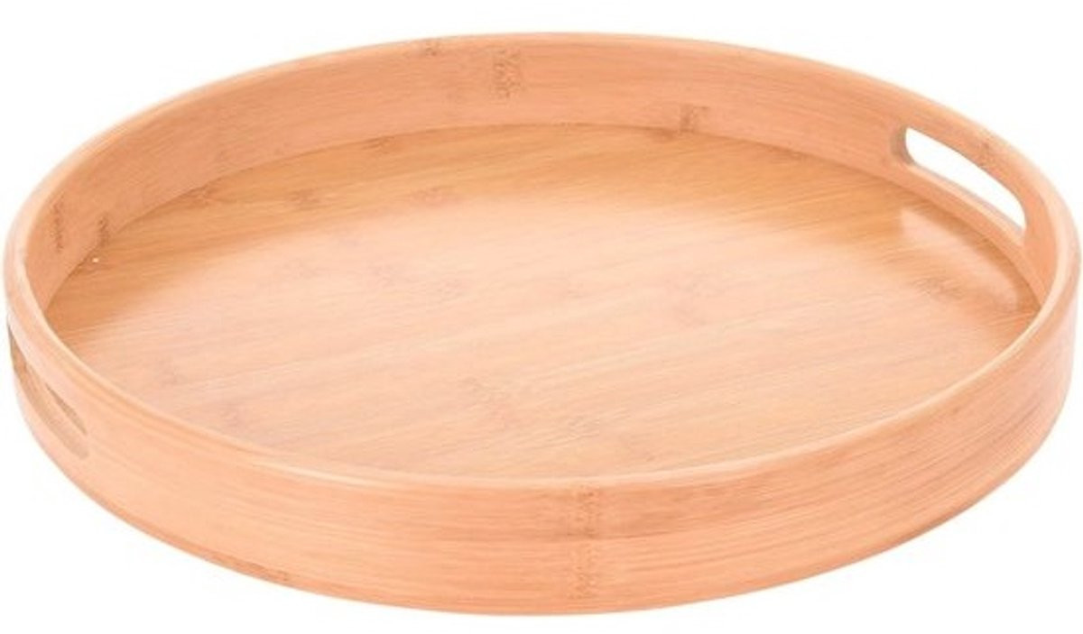Rond Bamboe Dienblad Ø 40 cm voor Thuisdecoratie