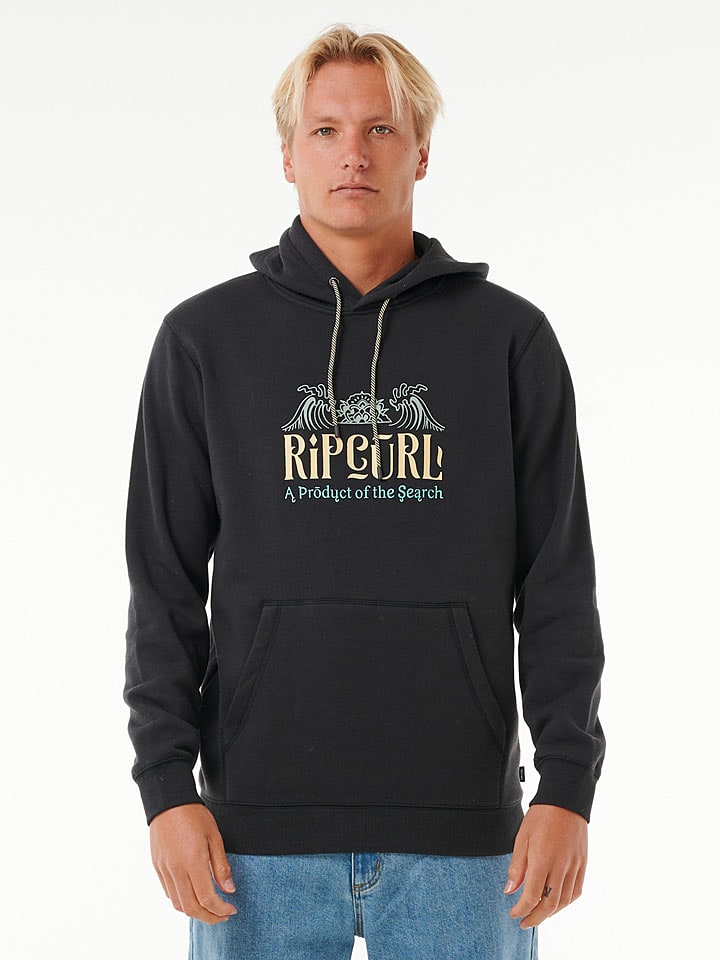 Rip Curl Hoodie "Down The Line" in Schwarz - XXL