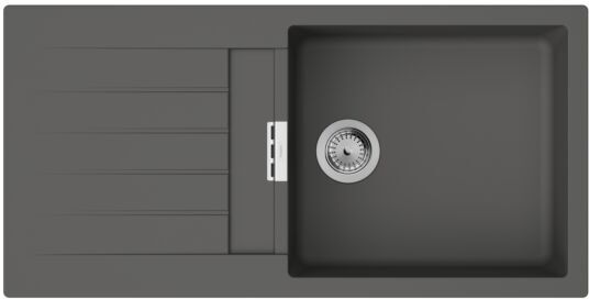 Hansgrohe Einbauspüle 43358290 750x490mm, Haupt- und Zusatzbecken, 980 x 480 mm, steingrau