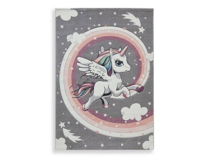 Kinderteppich Einhorn Fluffy 120x170 cm