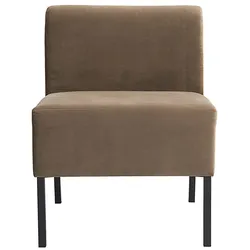 House Doctor Küchensofa, Esszimmer Sofa 1-Sitzer, 60 x 60 x 80 cm, Sitzhöhe: 48 cm, natur