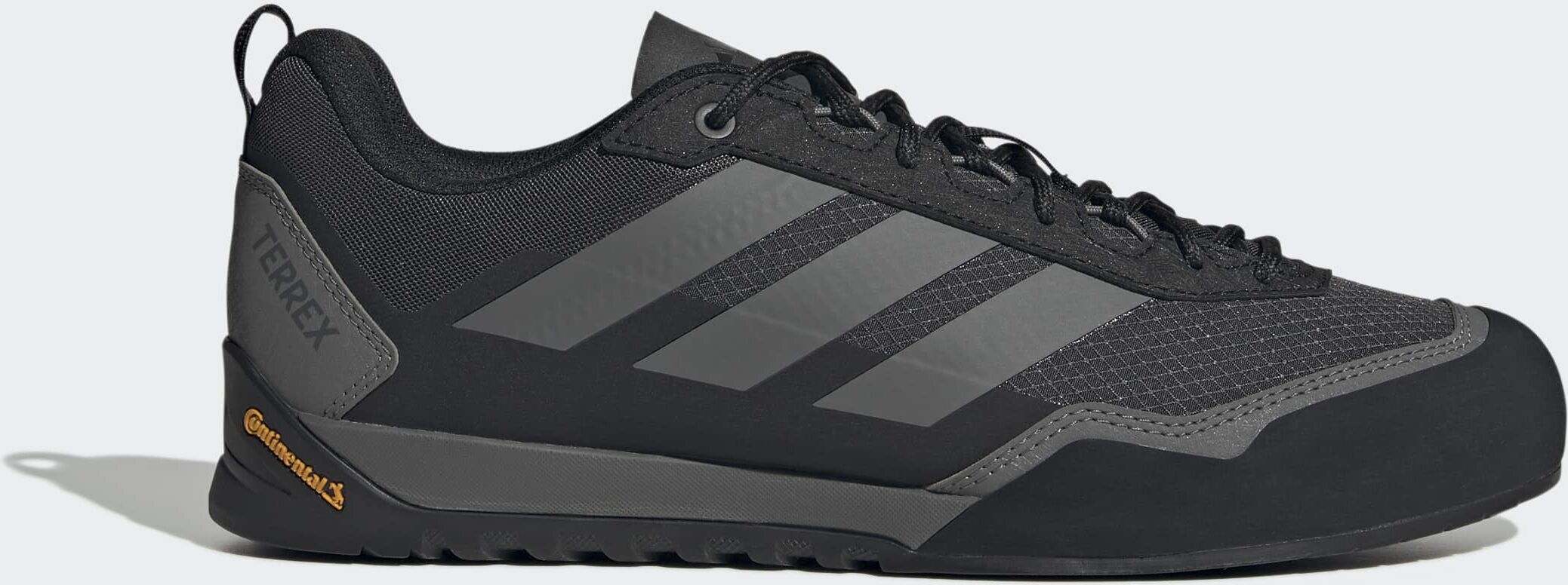 Wanderschuh ADIDAS TERREX "SKYCHASER SOLO", Herren, Gr. 42,5, cschwarz, carbon, grefou, Gummi, Synthetik, Textil, Schuhe Wanderschuh cschwarz, carbon, grefou 42,5