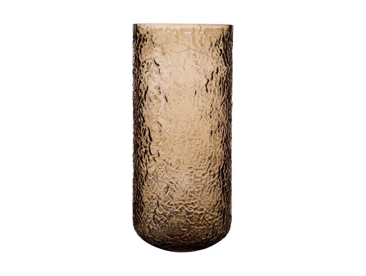 ERNST Vase/photophore à motif Ernst Ambre, Ø11x25 cm