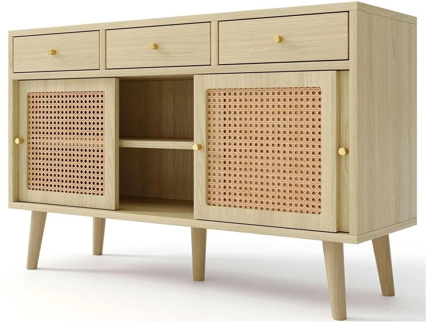 Höffner Sideboard   ¦ holzfarben ¦ Maße (cm): B: 120 H: 78