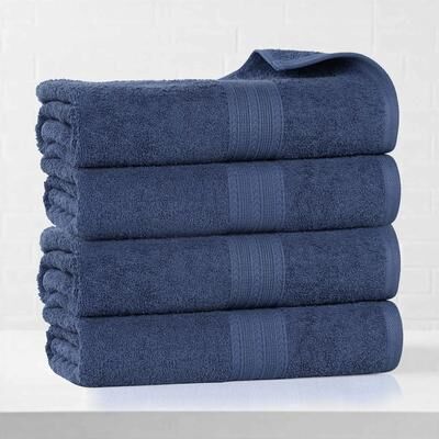 Eco-Friendly Sustainable Cotton Bath Towel by Superior (Set of 4)
