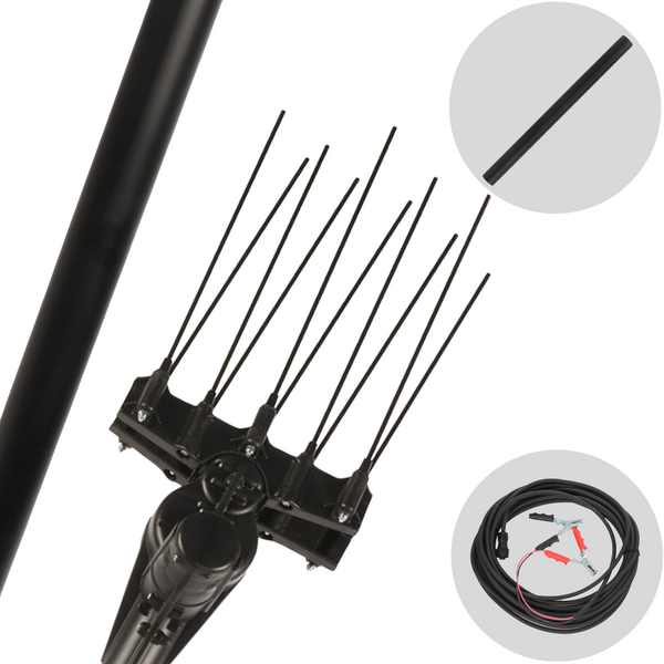 Aima Twist Standard - Elektrischer batteriebetriebener Olivenrüttler 210/310 cm Autobatterie-Kabel im Lieferumfang - Fester Schaft + Schaftverlängerung