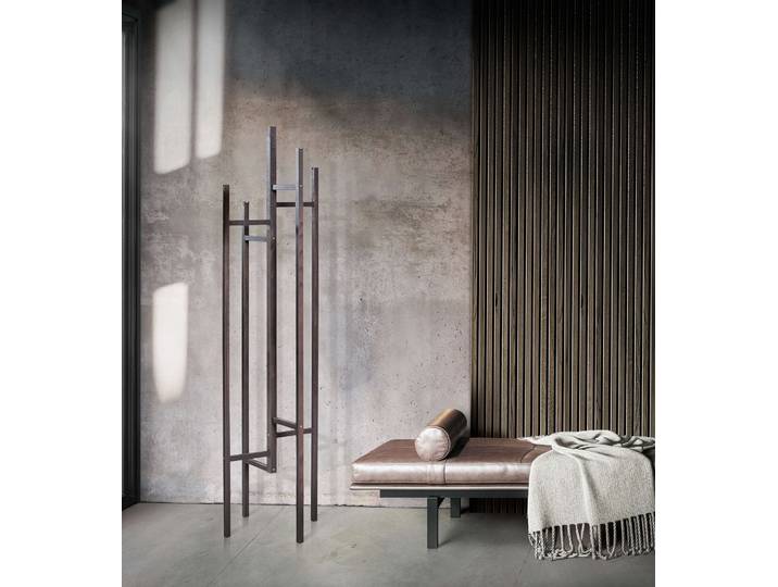 Garderobenständer HOME AFFAIRE Eigen, Kleiderständer, Garderobe, Diele , grau, B:47cm H:175cm T:47cm, Massivholz, Garderobenständer, Garderobenständer, im skandinavian Design, aus keilverzinkter massiver Buche