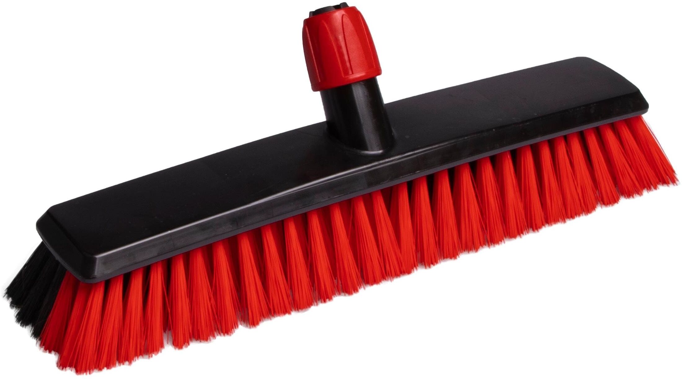 Kehrgarnitur "Edi Baur Heavy duty mit Teleskopstiel Schwarz", rot, Polypropylen, Reinigungsbürsten, Kehrgarnitur rot Einheitsgröße