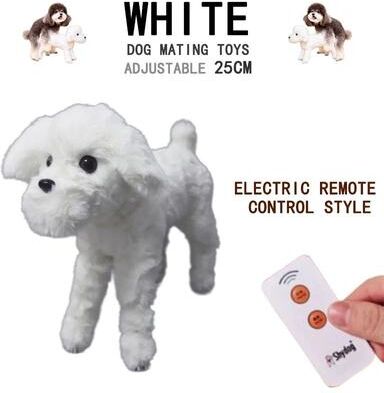 Inspired Finds Silicone Dog Companion Toy For Male Dogs With Suction Base white Remote Large