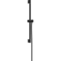 Hansgrohe Unica Duschstange mit Duschhalter und Duschschlauch Matt Schwarz 24400670