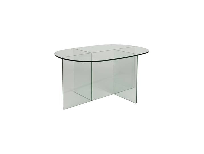 Design Couchtisch „Linea“ aus Sicherheitsglas Transparent Zuiver