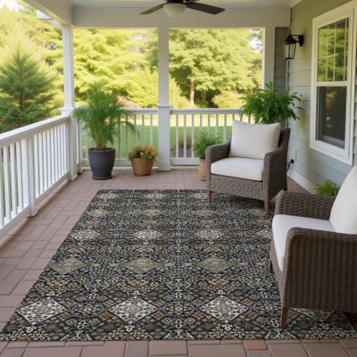Addison Rugs Machine Washable Indoor/ Outdoor Global Flory Chantille Rug