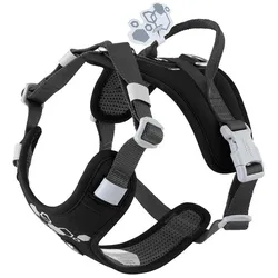 Hurtta Weekend Warrior II ECO sele, raven 65-80 (Hund, Allgemein, Hundesport, Spazieren), Halsband + Leine