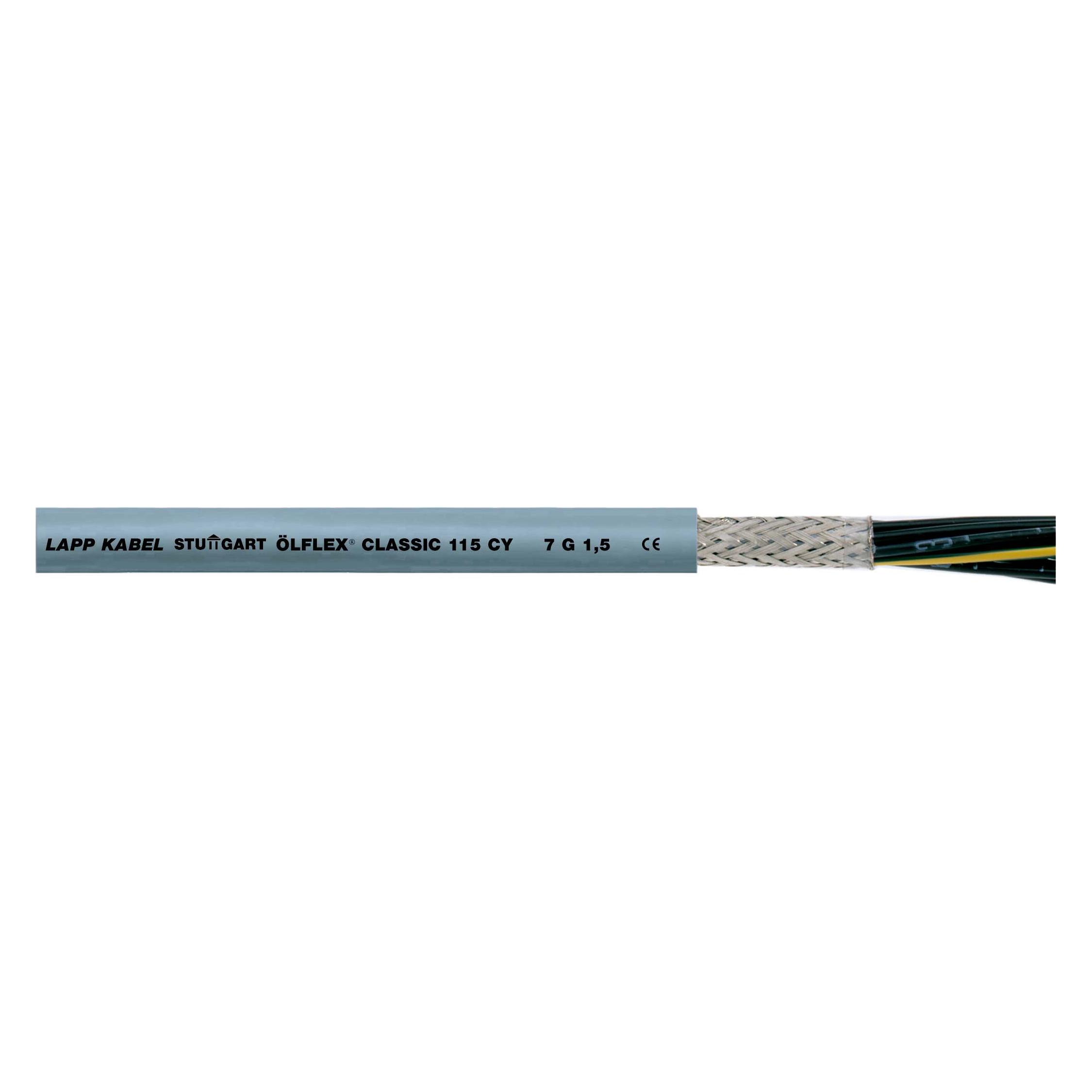 Lapp LFLEX CLASSIC 115 CY 4G1,5 Cu-Schirm ohne Innenmantel 1136304/500 (500 m) (1136304/500)