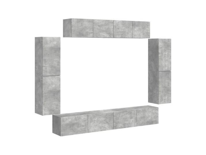 vidaXL TV-Schrank TV-Schränk 8 stk. Beton Grau (8-St)