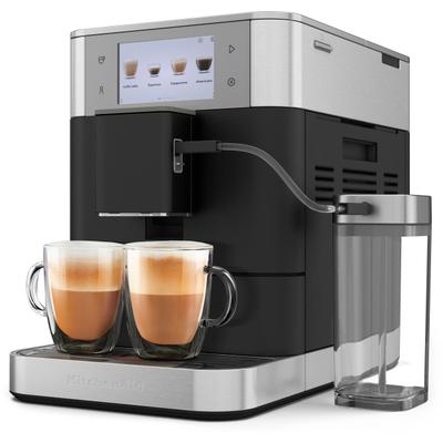 KITCHENAID Kaffeevollautomat "5KES8558EBK", schwarz (gusseisen schwarz), B:26cm H:36,3cm T:47,3cm, Kaffeevollautomaten, Kaffeevollautomat